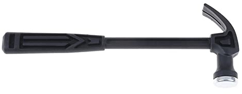 MENGKK Hammers Metal Mini Claw Handle Hammer Woodworking Nail Puncher Hammer Small Iron Hammer Watch Repair Hand Tool Emergency Safety Escape(Black)
