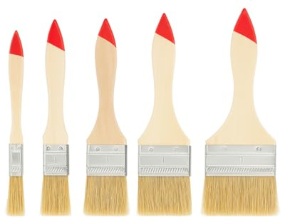 Pinselset 5 teilig Flachpinsel Lackierpinsel Lasurpinsel Pinsel Set Malerpinsel