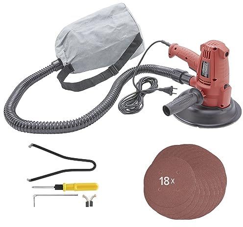 Arebos Lijadora Orbital | lijadora para techos y paredes | Lijadora Eléctrica | incluyendo 18 papel de lija | 710 W