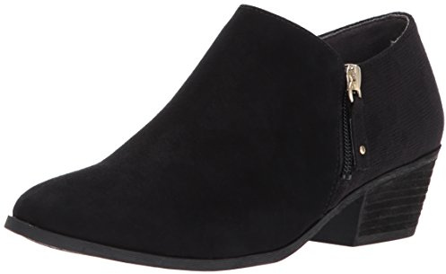 Dr. Scholl's Shoes Women's Brief Ankle Boot, Black Microfiber Suede, 37.5 EU