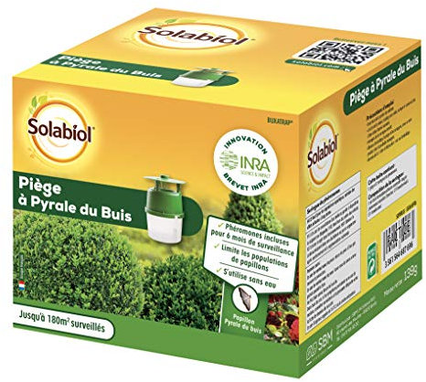 Solabiol SOPIBUIS Piège à Phéromone - Papillon Pyrale du Buis - 6 Mois de Surveillance | Brevet INRA