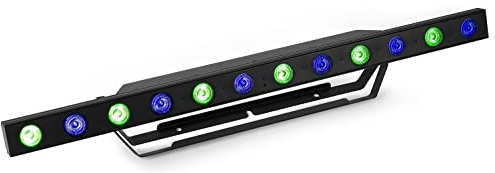 BeamZ 150.701 estroboscopio y luz disco Proyector láser para discoteca Negro - Accesorio de discoteca (Proyector láser para discoteca, Negro, LED, 12 lámpara(s), 12 W, 6 Colores)
