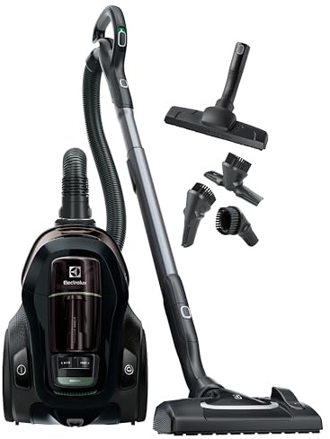 Electrolux Påslös Dammsugare Pure C9 PC91, 7-Stegs filtreringssystem, Dammsugare utan påse, Inkl. Munstycke för golv, 3-i-1 Munstycke, 650W, 12m räckvidd, Svart
