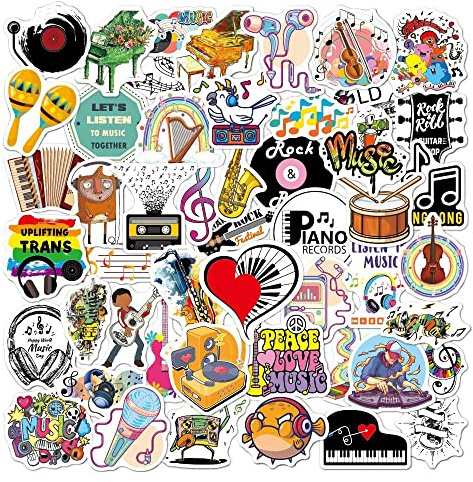 Orchestra klistermärken pack 50 st | bilklistermärken, vattenflaskor, tonårsklistermärken söta vinylklistermärken