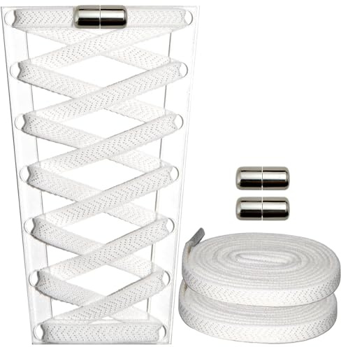 YIIOCCC Cordones elásticos sin atar, cordones planos para un uso rápido y fácil, ideal para zapatillas de deporte para niños y adultos