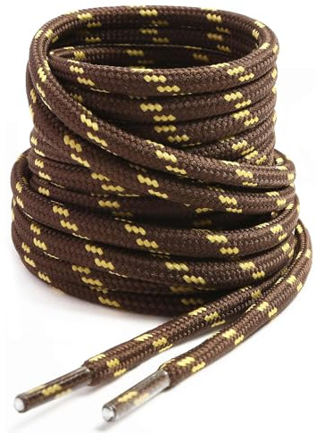 VSUDO Lacets Chaussures de Travail et Bottes, Diamètre 4mm Lacets Ronds de Randonnée, Robuste Cordon pour Bottes de Travail