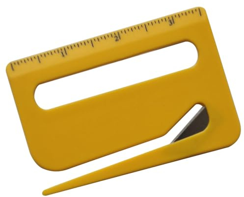 Kuvertöppnare - Omslagspappersskärare, brevöppnare kuvertslits, enkel presentpappersskärare, verktyg för brevöppning, brevöppning för husdjurshår knut med spetsig ände, förstoringsglas, linjal
