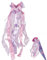 Snyvpra Schleife Schultüte, Schmetterling Schleife Schultütenschleife für Einschulung, Zuckertüten Schleife Mädchen Junge, Wiederverwendbare Dekoration Hellviolett Bastelset 60 x 20 cm Rosa