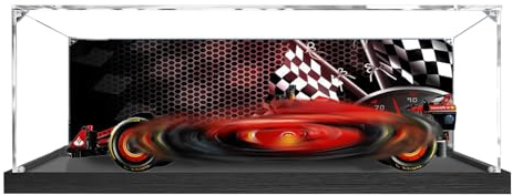 Vitrine en acrylique transparente pour modèle de voiture Lego Ferr*ari SF-24 F-1 42207, boite de présentation sur comptoir pour objets de collection, boite cadeau, boite anti-poussière, organisateur