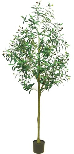 Olive Trees Artificial Indoor 6ft-Artificial Plants Indoor with Silk Leaves