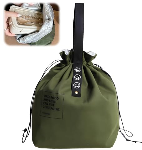Bolsa Térmica Porta Alimentos PequeñA Bolsa Comida Loncheras De Trabajo Nevera Portatil Bolsa de Almuerzo Bolsa Termica Isotermica Merienda Infantil Porta Alimentos Pequeña Bolsa para Playa Picnic