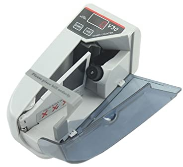 Sedelkontroll, V30 Money Counter Machine Portable Liten utländsk valuta Dollar Bill Counting Multinationell valutaräkning Räkningsmaskin