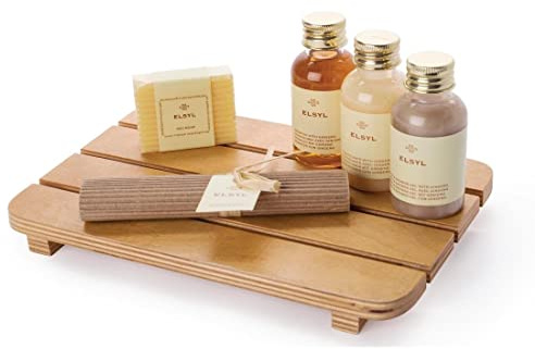 Bolero Wooden Slatted Amenities Tray to Present Complimentary Items 20x135x200mm