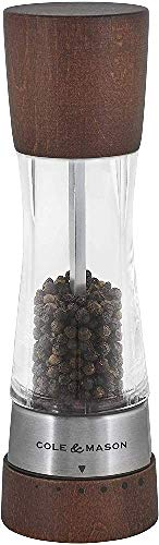Cole & Mason H594291G Gourmet Precision Derwent Forest Pepper Mill, Wood and Acrylic, 190 mm