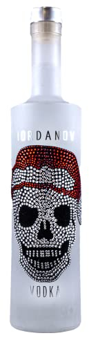 Iordanov Skull Christmas Vodka | Luxury Xmas Gift for Men & Women | Drink Neat or in Cocktails | 70cl Craft Vegan Alcohol in a Crystal Artisan Bottle