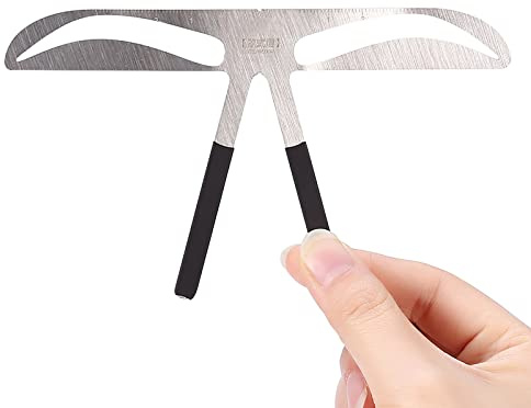 Pochoirs à Sourcils Règle Permanente pour Sourcils Mesure D'équilibre Règle D'extension Pochoir en Forme de Sourcil Modèle de Mise en Forme du Maquillage (Sourcils arqués)
