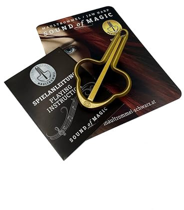 Maultrommel aus Österreich – Gold Edition – handgefertigtes Metall Instrument mit klarem Klang – ideal für Anfänger und Profis mit Anleitung