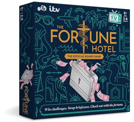 Fortune Hotel: New Family Board Game, Bluffing Game, Win Mini Challenges, 3-8 players, Age 8+