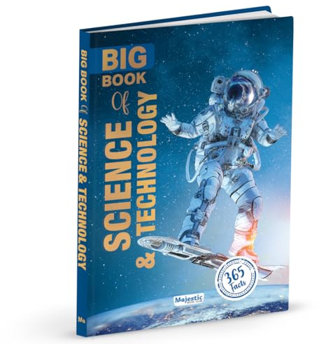 Majestic Book Club’s Big Book of Science and Technology | Fact Book for Kids Age 8+ | 365 Amazing Facts | Fun and Educational Encyclopedia