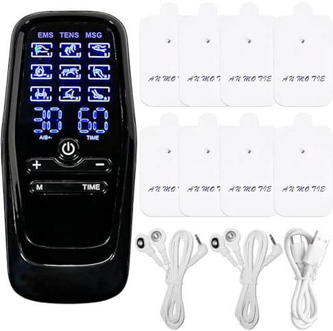 Reizstromgerät,Tens Ems Gerät Mit 9 Massagemodi und 30 einstellbaren Gängen,Muskelstimulationsgeräte,Schnelle und Wirksame Linderung von Müdigkeit,für Muskeltraining,Massage,Muskelaufbau