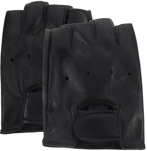 Ipetboom Fahrradhandschuhe aus Leder für Jungen und Mädchen 1 Paar Halbfingerhandschuhe mit Haltbarkeit und Handschutz für Outdoor Sport und Radfahren