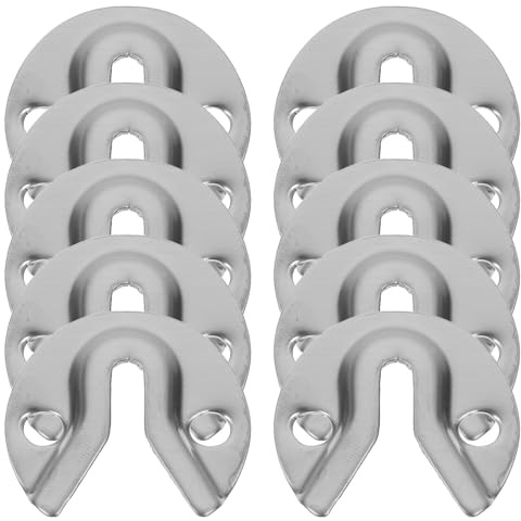 ULTECHNOVO Crochets Métalliques Argentés pour Cadres Photo, Fixation Solide en Fer, Supports Emboîtables Résistants pour Meubles Suspendus et Tableaux Muraux