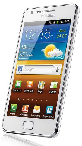 Samsung Galaxy S II Smartphone Quadribande/HSDPA Bluetooth Android Blanc céramique