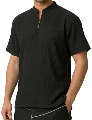PANASIAM Shirt Ben, Black, XXL, Shortsleeve