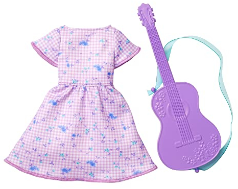 Barbie HBV65 Fashion Pack Outfit Musikerin, Kleid und Gitarre