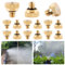 BOFUNX 15 Stücke Micro Nebeldüsen Garten Düsen, Sprühnebel Düsen 0.5mm für Outdoor Garten Rasen (0,5mm)