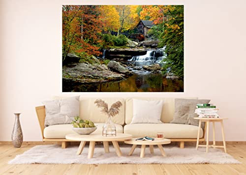 AG Design Papier Fototapete Cabin in Forest | 180 x 127 cm | 1 Teil | AFTSS 0888