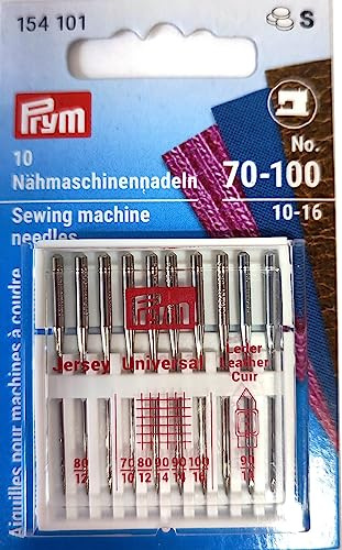 Prym Aiguilles universelles Jersey suk et Cuir pour machine à coudre 154101