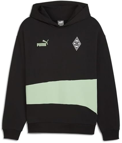 Puma Borussia M´ Gladbach ftblCulture Hoodie schwarz BMG Kapuzensweatshirt Hoody, Größe:3XL