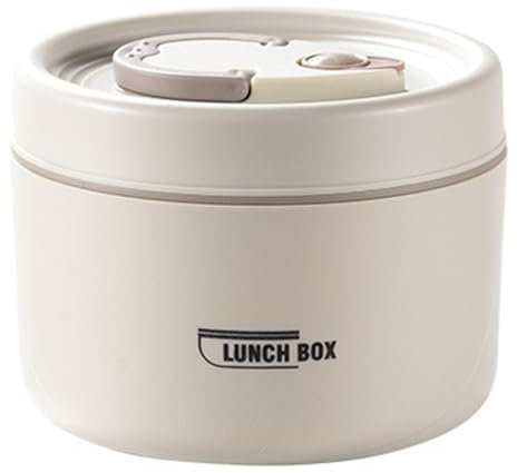 Récipient à déjeuner isolé, récipient alimentaire isolé en acier inoxydable de 600 ml, boîte à lunch thermique l'épreuve, boîte empilable portable avec poignée et couvercles soupe contenants avec