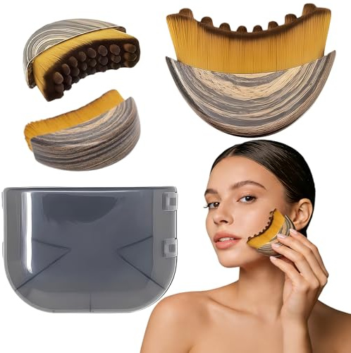 Lymphatic Drainage Massager for Face, Lymphatic Contour Face Brush, Jawline Sculpting Tool with Ergonomic Design for Precise Fit & Fatigue Relief, Dry Brushing for Skin Care (1PCS)