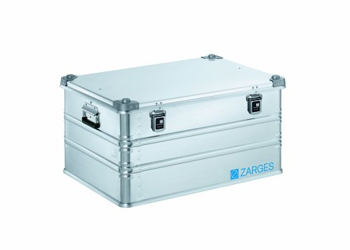 Zarges Transportkiste K470 IM (75 x 55 x 38 cm, silber, aus Stahl, Aufbewahrungs- und Transportbox, platzsparendes Stapeln, Aufbewahrungsbox, belastbar und widerstandsfähig) 40565