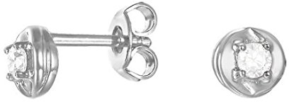 Esprit Essential Damen-Ohrstecker 925 Silber rhodiniert Zirkonia transparent