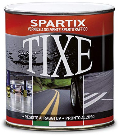 TIXE Vernice Spartitraffico – Resistente e Adatta per Segnaletica Stradale, Bianco 500 ml