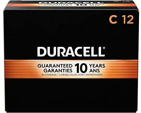 Duracell, MN1400, Standard Battery, C, Alkaline, PK12