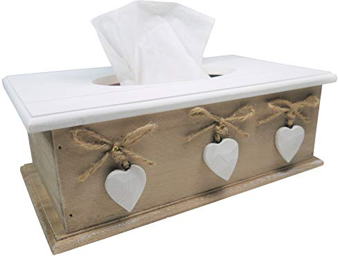 khevga Kosmetiktücher-Box aus Holz – Elegante Tissue-Box in Braun, Dekorative Aufbewahrung für Kosmetiktücher, Ideal für Bad, Wohnzimmer oder Büro