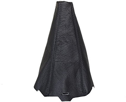 The Tuning Shop Gear Gaiter Compatible with Land Rover Discovery 3 LR3 2004-2009 Black Leather Black Stitching