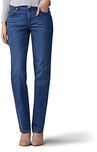 Lee Jeans Petite da Donna con Gamba Dritta e vestibilità Rilassata, El Paso Blue, 40 Corto