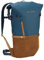 VAUDE Cityrucksack CityGo II 23 Liter Blau, wasserdichter Rucksack Damen & Herren, leichter Daypack für Städtetrips mit Laptop-Fach, Rolltop Rucksack ideal für den urbanen Alltag