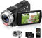 ORDRO Video Camera with IR Night Vision, 1080P Camcorder, 16X Digital Zoom Vlogging Camera with Night Vision Light, Video Recorder with Light and 2 Batteries, Remote Control