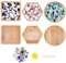 WEBEEDY 3 Set DIY-Mosaik-Untersetzer-Set Bastel-Untersetzer Glasuntersetzer Gemischte Farben Mosaik-Glasstücke Kunstplatte Mosaik-Untersetzer Herstellungsset Handgefertigte Heimdekoration Geschenke
