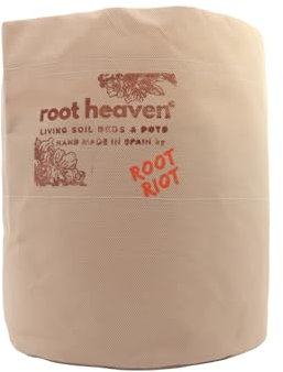 ALMICANNA Root RIOT: Root Heaven Pot – Living Soil tygkruka av 100 % polypropen för odling av cannabis – optimal ventilation och förbättrad rottillväxt (200 l)