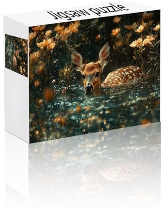 Puzzle Erwachsene 500 Teile Reh, Niedlich Puzzle Lernspiel Herausforderung Schwierigkeit, Vielfältig und Bunt Puzzlespiele, Freizeitaktivität Lustige Geschenke Wohndeko für Erwachsene ab 14 Jahren Z-1