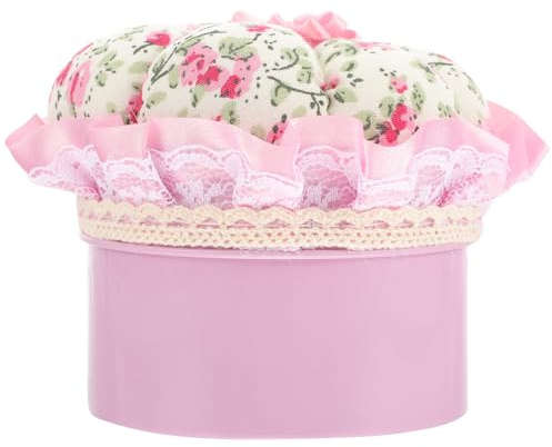 AKOOSY Cuscino Porta Spilli per Aghi da Cucito Rotondo Supporto Portaoggetti Compatto Versatile e Portatile per Fai da Te e Artigianato