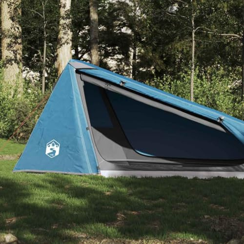 Tenda da tetto gonfiabile, tenda a tunnel, 1 persona, blu, impermeabile, per trekking, campeggio e attività all'aperto