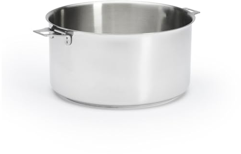 De Buyer - Casserole en inox MILADY TWISTY amovible - Diamètre 28 cm -, Argenté